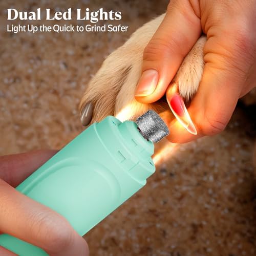 YABIFE Dog Nail Grinder, Dog Nail Trimmers and Clippers Kit, Super Quiet, Rechargeable, for Small Large Dogs & Cats Toenail & Claw Grooming,3 Speeds - Image 3