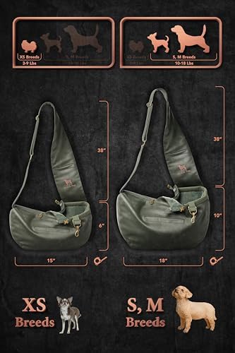 Noah & Paw Dog Sling Carrier for Small Dogs 5-18lb, Dog Sling for Small Dogs and Cats, Dog Carrier with Adjustable Padded Strap, Vegan Denim Lined with Fur, 3X Safety Features, Machine Washable - Image 4