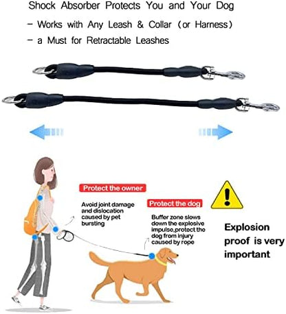 Retractable Dog Leash, 16 ft Dog Leash for Dogs up to 66 lbs, Strong Nylon Tape No Tangle, One-Handed Brake, Pause, Lock, Perfect for Medium Large Dogs; Black (Black, 16 FT (0-66 lbs)) - Image 6