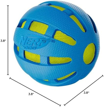 3.8in TPR Squeak and Crunch Ball – Blue - Image 2