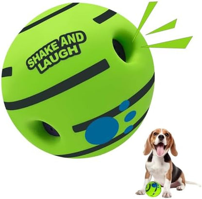 Dog Toys Ball, Interactive, M, 3.46 in (8.8 cm) by SHAKEANDLAUGH