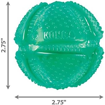 KONG Squeezz Dental Ball, Flexible Dental Chew Toy, for Medium/Large Dogs - Image 4