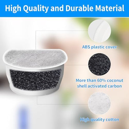 18 pcs Dog and Cat Water Fountain Filter Replacement Carbon Filters Compatible with PetSafe Drinkwell Filters - Image 3