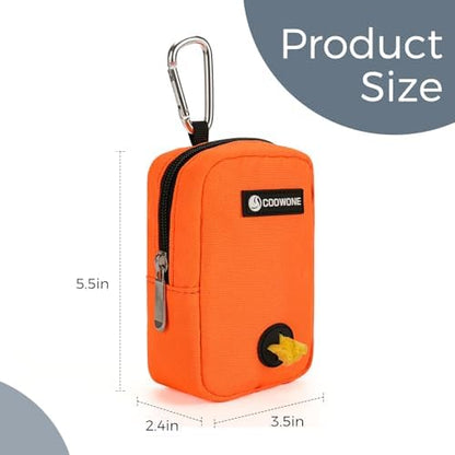 Small Dog Treat Bag, Portable Dog Treat Bag for Leash with Clip, Puppy Training Bags Built in Poop Bag Dispenser, Pocket Sized Dog Treats Pouch, Doggie Snack Rewards Bag, Dog Treat Carrier - Image 5