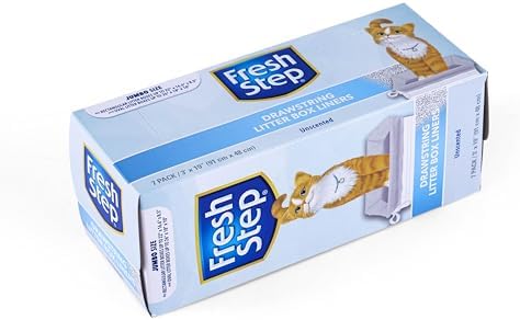 Fresh Step Drawstring Cat Litter Box Liners,Unscented, 3 ft x 19 in, 7 Ct - Image 4