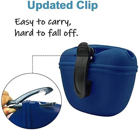 RoyalCare Silicone Dog Treat Pouch-Small Training Bag-Portable Dog Treat Bag for Leash with Magnetic Closure and Waist Clip[US Design Patent] - Image 4