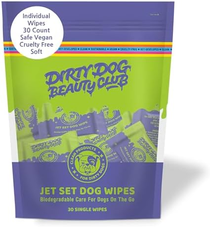 Individual Dog Wipes - QTY 2 Thick, Gentle, Biodegradable, Chemical Free, Alcohol Free, Soothing with Calendula and Aloe - (60 Count), Unscented 5 Stars - Soft yet Quality Organic Ingredients TWO PK - Image 2