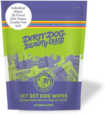 Individual Dog Wipes - QTY 2 Thick, Gentle, Biodegradable, Chemical Free, Alcohol Free, Soothing with Calendula and Aloe - (60 Count), Unscented 5 Stars - Soft yet Quality Organic Ingredients TWO PK - Image 2