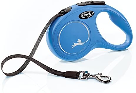 FLEXI® Classic Tape Retractable Dog Leash, Small, 16 ft - Blue by Flexi