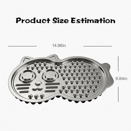 Lick mat for Dogs, Heavy-Duty Stainless Steel Cat Licking Mat, Dog Lick mat – Durable Pet Slow Feeding Mat for Anxiety Relief, Boredom Buster & Grooming Aid for Dogs & Cats - Image 2