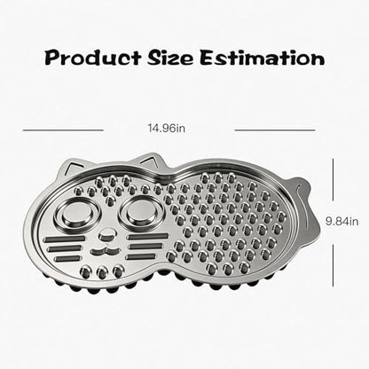 Lick mat for Dogs, Heavy-Duty Stainless Steel Cat Licking Mat, Dog Lick mat – Durable Pet Slow Feeding Mat for Anxiety Relief, Boredom Buster & Grooming Aid for Dogs & Cats - Image 2