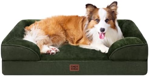 EHEYCIGA Orthopedic Dog Beds Large Sized Dog, Waterproof Washable Pet Bed by EHEYCIGA