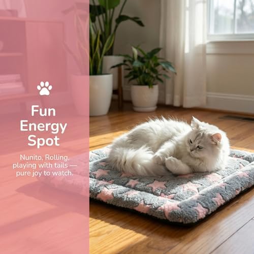 Cat & Dog Bed Mat - Reversible Dog Crate Bed Mats, Soft & Breathable Kennel Pad, Durable Crate Bed for Extra Small Dogs & Cats - Image 2