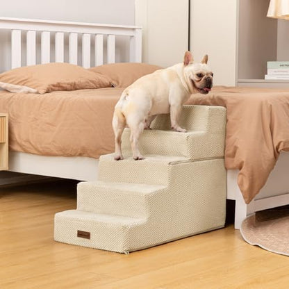Aodisman Dog Stairs for High Beds 22.6" H, 5-Step Pet Steps for Small Dogs - Image 4