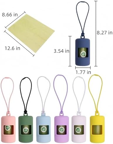 QMEAKMONY Dog Poop Bag Holder for Leashes Compact and Lightweight Poop Bag Dispenser Dog Waste Holder Easy Replacement and Cleaning (Pink) - Image 7