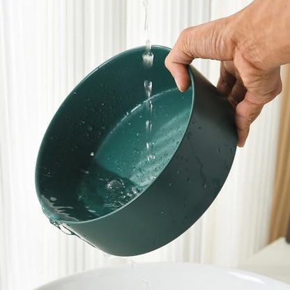 8'' Ceramic Dog Bowl - 70Oz Classic Dogs Food & Water Bowl for Medium and Large Breeds, Heavy-Duty Non-Slip Dog Dish, Food Grade Stoneware Pet Bowl, Dishwasher & Microwave Safe, Green - Image 5
