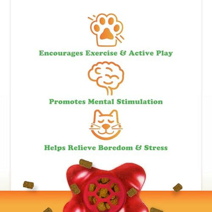 Meowijuana Knock 'n' Nibble Gummy Bear Treat-Dispensing Cat Toy - Image 3