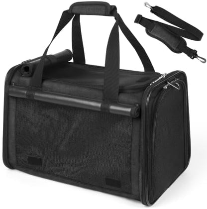 YUDODO 25lbs Cat Carrier Lightproof Soft Sided Pet Carrier for Large Cat by YUDODO