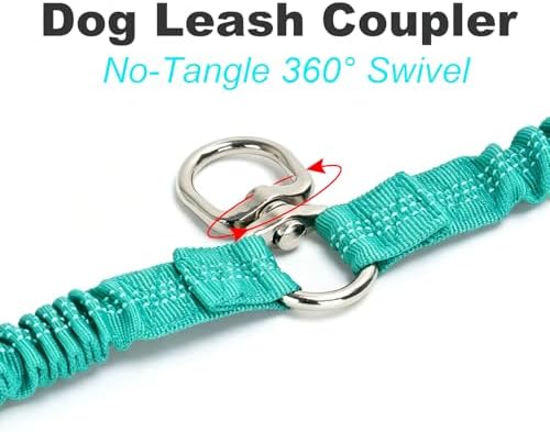 20" Double Dog Leash Coupler Leash Splitter 2 Large Medium Dogs - Image 2