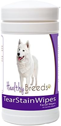 Healthy Breeds Samoyed Tear Stain Wipes 70 Count by HealthyBreeds