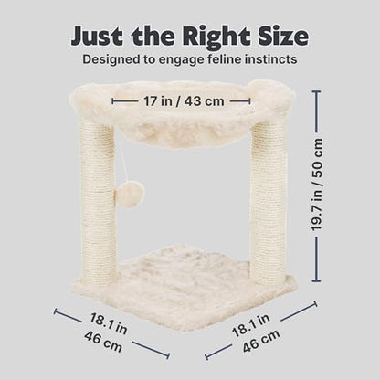 TRIXIE Baza XXL 19.7-in Cat Tree with Hammock, Cream - Image 3