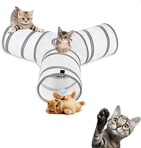 Petronic Pop Up 3 Way Cat Tunnel and Cube Kitten Indoor/Outdoor Collapsible Tube by Unknown