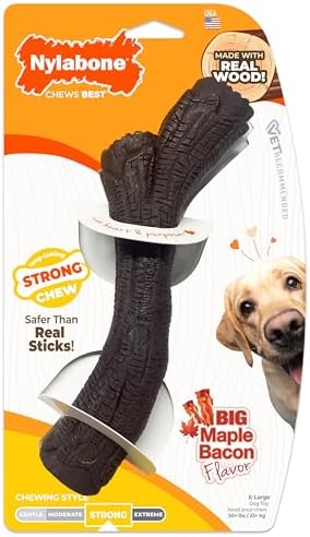 Nylabone Strong Chew Stick Made with Real Wood Dog Chew Toy, X-Large by Nylabone