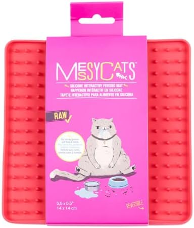Messy Mutts and Cats Reversible Lick Mat, 5.5 Inch, Slow Feeder, Watermelon - Image 4