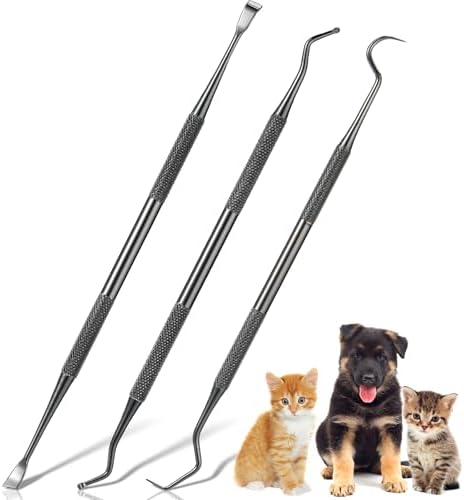 Hotop Dog Tooth Scaler Scraper Dental Tool Stainless Steel,Black by HOTOP