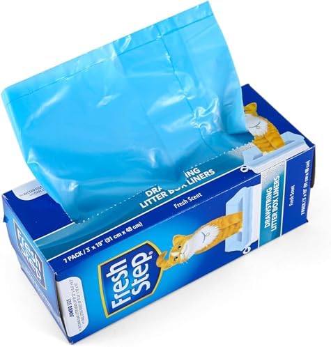 Fresh Step Drawstring Cat Litter Liners, Scented, 3 ft x 19 in, 7 Ct, 2-Pk - Image 2