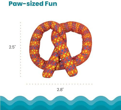 Catstages Catnip Plaque Away Pretzel Interactive Cat Dental Chew Toy, 2.8" - Image 5