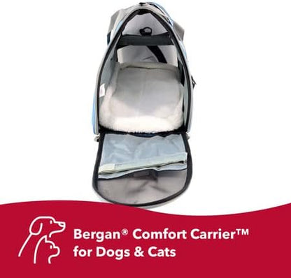 Coastal Pet Bergan Comfort Carrier - Breathable Travel Carrier for Dogs & Cats - Heather Bermuda, 16" x 8" x 11" - Image 2