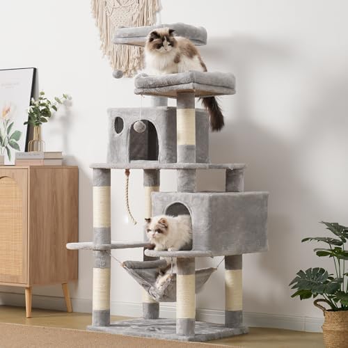 Hey-brother Cat Tree Tower with Sisal Scratching Posts, Big Condo, MPJ020W - Image 2