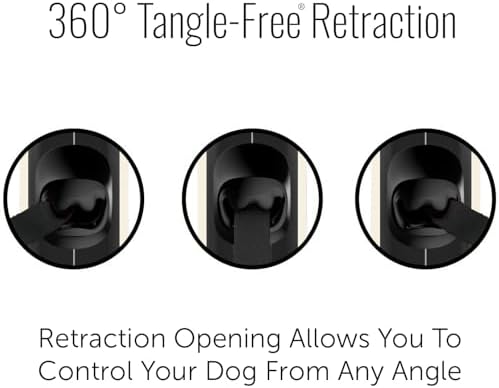 TUG Oval 360° Tangle-Free Retractable Dog Leash with Integrated Waste Bag Dispenser (Large, Cream) - Image 6