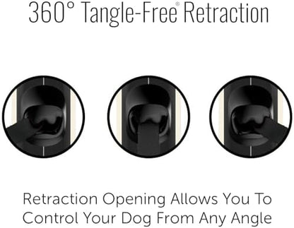 TUG Oval 360° Tangle-Free Retractable Dog Leash with Integrated Waste Bag Dispenser (Large, Cream) - Image 6