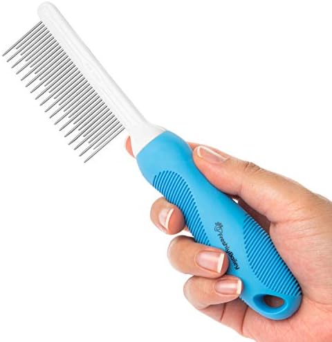 Grooming Comb for Long & Curly Hair in Dogs & Cats - Top Pet Detangler Brush - Removes & Prevents Matted Fur - Perfect for Goldendoodle, Poodle Mixes, and Cat Undercoat - Image 7