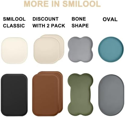 SMILOOL Waterproof Silicone Pet Food Mat with Raised Edge for Dog & Cat - Image 7
