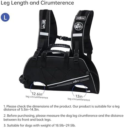 Wakytu Dog Lift Harness for Small Dogs,Dog Backpack Carrier - Image 5