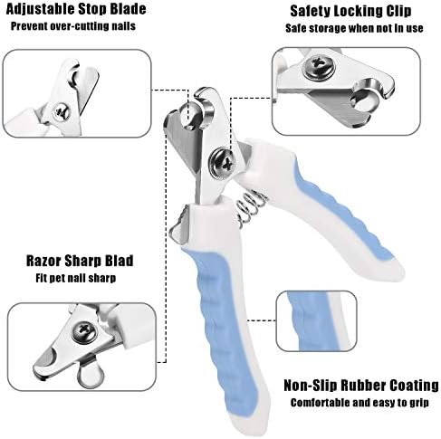Mudder 4 Pieces Dog Nail Clippers Kit Dog Cat Pets Nail Clipper and Trimmer - Image 4