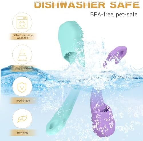 4 Pack Dog Finger Toothbrush Small Breed, Silicone Dog and Cat Finger Toothbrush Kit Food Grade, Easily Clean Teeth Dirt - Image 5