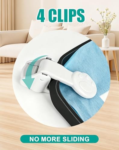 Dog Pee Pad Holder with 4 Holder Clamps, Fits Up to 24" x 24" Training Pads, Silicone Non-Slip Dog Potty Tray, High Edge Puppy Pad Holder Tray for Easy Cleaning, for Puppy Potty Training. Black - Image 3