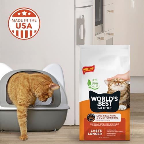 World's Best Cat Litter Low Tracking & Dust Control, Unscented, 15 lb Bag - Image 5