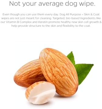 Pet Parents Dog All Purpose + Skin & Coat Pet WiPees 100 All Natural Cleaning & Moisturizing Dog Wipes for Paws, Folds & Fur, Daily Pet Wipes for Skin & Coat Health (Natural, 100ct) - Image 3