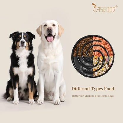 JASGOOD Slow Feeder Dogs Bowl for Large Medium Dogs,Anti-Gulping Pet Slower Food Feeding Bowls Stop Bloat,Preventing Choking - Image 4