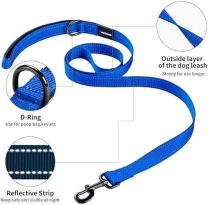 Annchwool No Pull Dog Harness with Padded Handle+5 FtLeash,Reflective Strip - Image 5