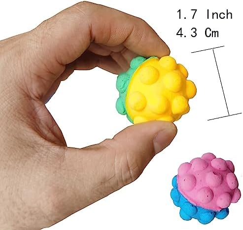 Pet Ball Foam Sponge Ball Cat Toy Soft Bouncy Noise Free (Fun Softball) - Image 2