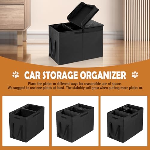 Car Seat Extender for Large Dogs, Back Seat Extender for Dogs up to 120 LBS Large Dog Extender with Storage Car Organizer Gap Filler for Front or Back Seat - Image 3