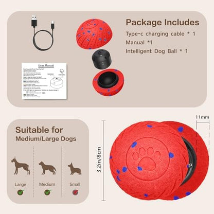 Interactive Dog Ball, Smart Interactive Dog Toys for Medium and Large Dogs - Image 7