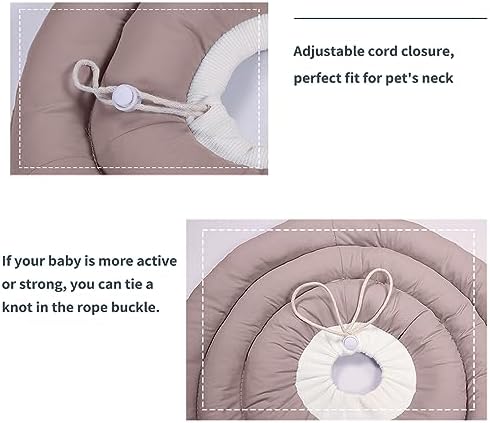 Comfortable Adjustable Soft Dog Cone Alternative After Surgery - Elizabethan Donut Collar for Cats, Medium & Small Dogs - Different Sizes - Image 5