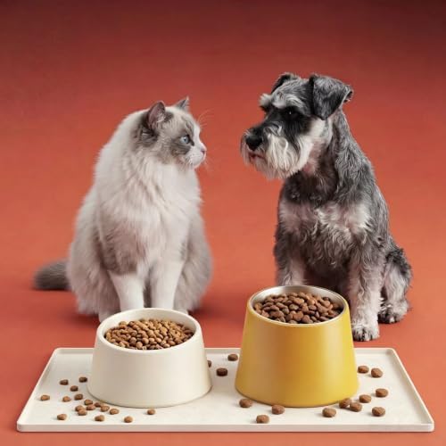 Waterproof Silicone Pet Feeding Mat, Dog Cat Food Water Bowl, Raised Edge - Image 4